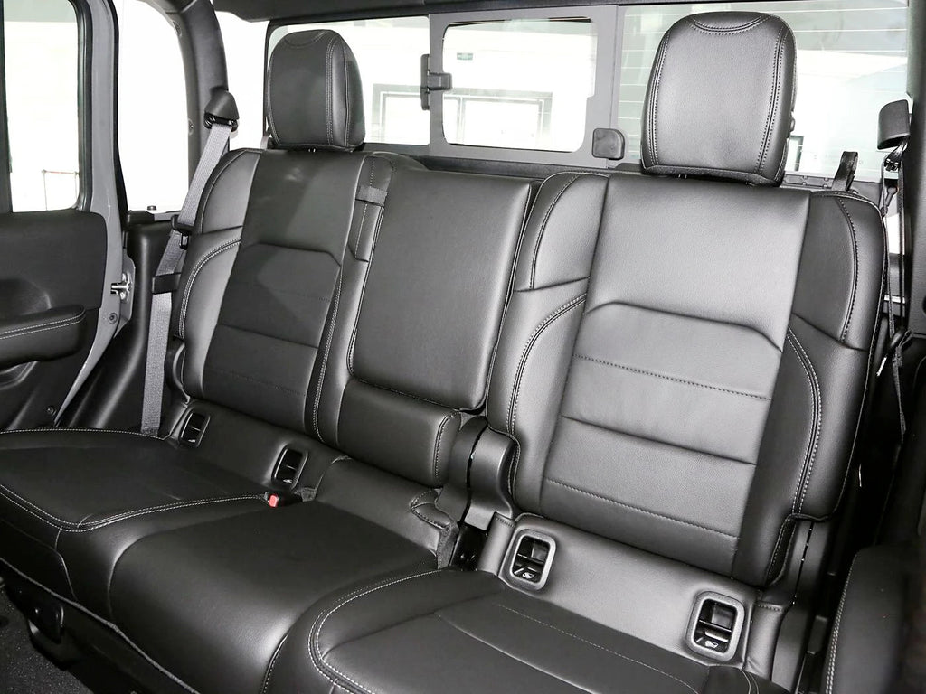 For Jeep Gladiator JT 2019 2020 2021 2022 2023 2024 2025 Vegan Nappa Leather Custom Car Seat Covers Set Protector Accessories CM World