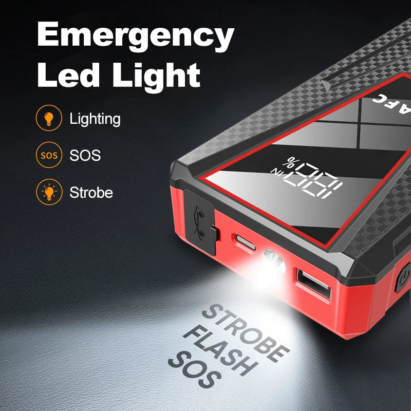 EAFC Car Jump Starter 1200A Wireless Charger Power Bank for 12V Car Emergency Starter Jstar 4 Auto Car Booster Battery
