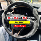 Non-Slip Car Steering Wheel Cover Carbon Fiber Booster Cover Auto Interior Accessories For BMW F10 G30 E92 G20 E46 E90 X3 X5 E53 CM World