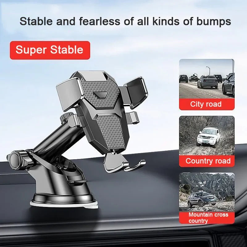 2024 NEW Universal Sucker Car Phone Holder 360° Windshield Car Dashboard Mobile Cell Support Bracket for iPhone Samsung Xiaomi