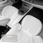 Four-Season Universal Car Seat Cushion Pu Leather Protective Pad Perforated Breathable Integrated Half-Cover Front and Rear Seat Cover Car Interior Accessories Black Red Mocha Brown Orange CM World