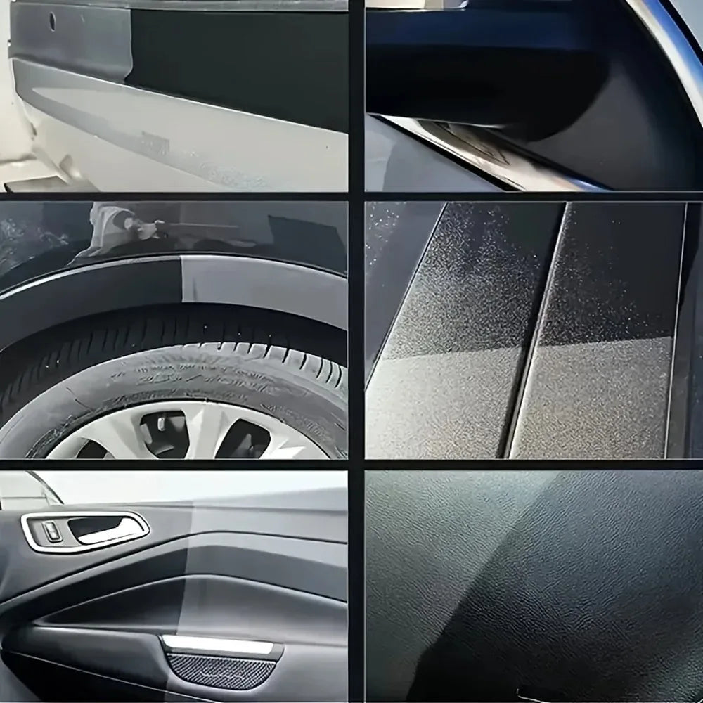 NEW Heavy-Duty Car Plastic Renovator Wax - Fast-Acting Scratch Repair, Restores & Protects Car Bumpers, Interiors, Dashboard, D CM World