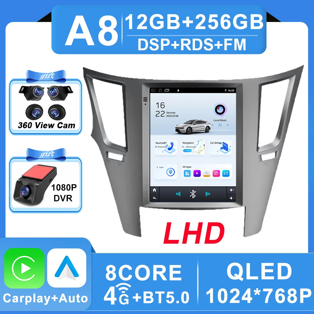 Android 16 Car Radio 9.7 inch For Subaru Outback 4 BR Legacy 5 2009 - 2014 Multimedia Video Player Navigation GPS Stereo Carplay CM World
