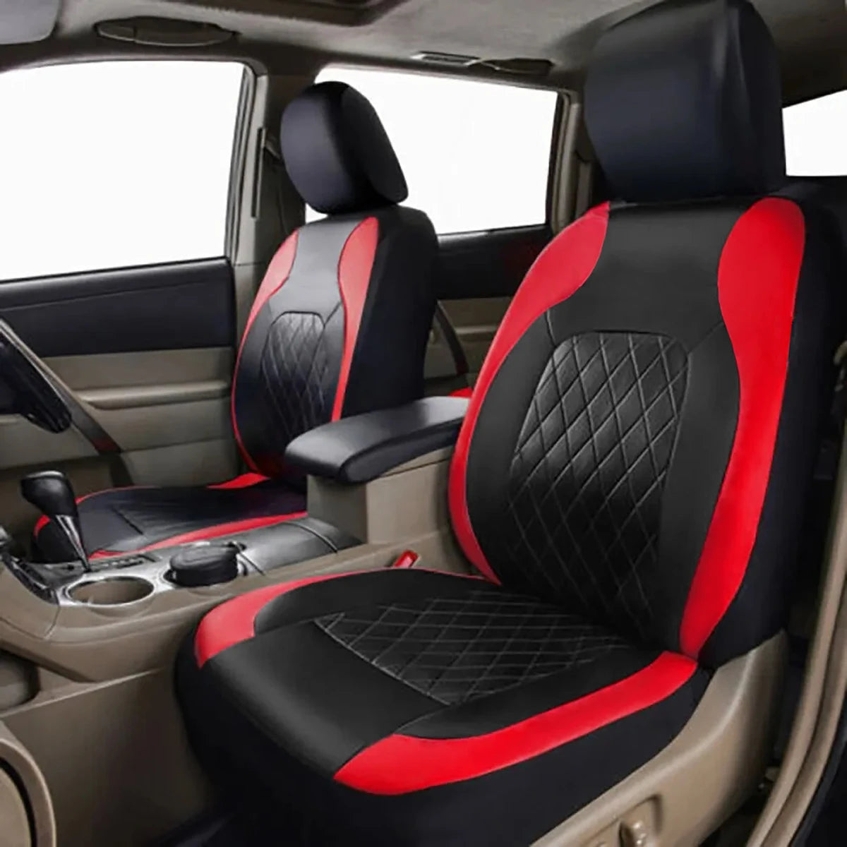 All Season Quited PU Leather Car Seat Cover Full Surrounded Seat Protector Waterproof Universal Fit Sedan Suv Pick-up Truck Seat CM World