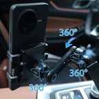 360° Rotating Telescopic Car Ball Head Phone Holder Car Air Vent Metal Hook Clip Upgrade Version 17mm Ball Head Base 1/2/3pcs