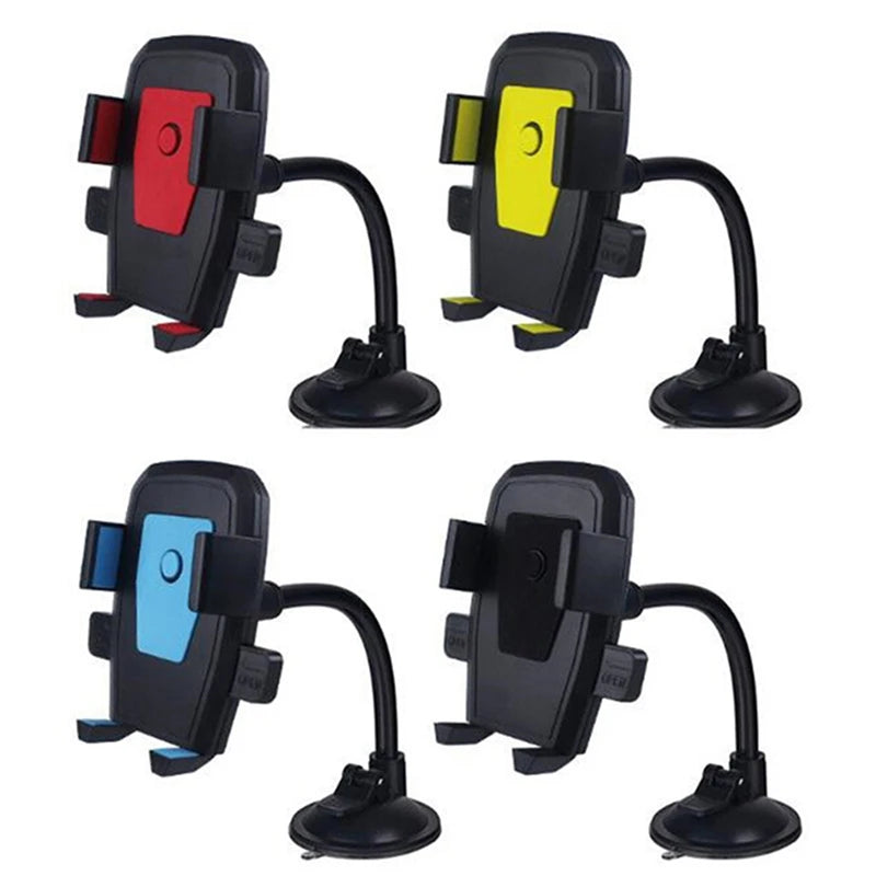 New Car Phone Holder Bracket Mount Cup Holder Universal Car Mount Mobile Suction Windshield Phone Locking Car-Accessories CM World