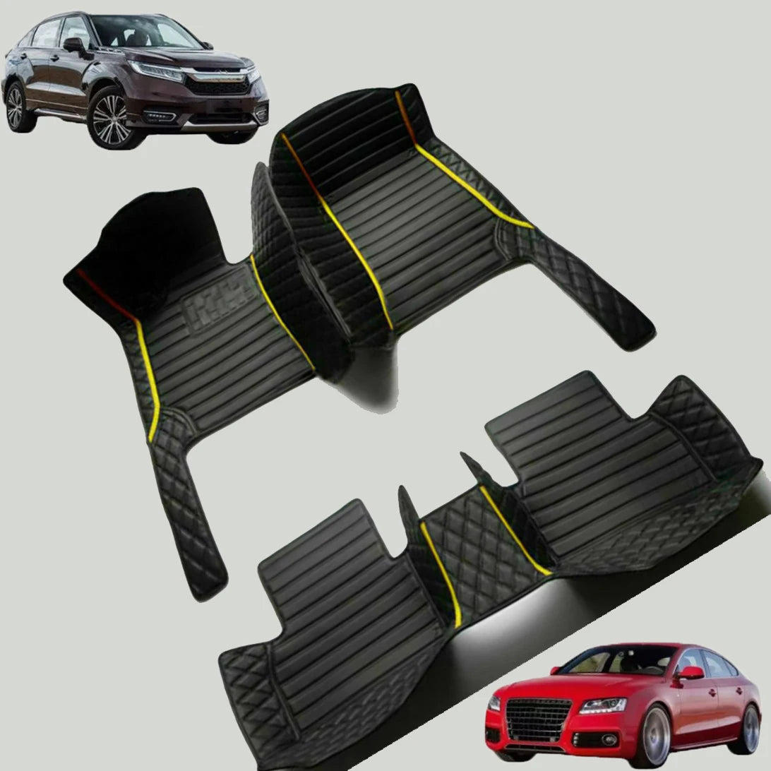 PU-leather waterproof Custom Car Floor Mats For BMW 3er Coupe E92 2 door E90 4 door Convertible E93 Auto Carpets Coche liners