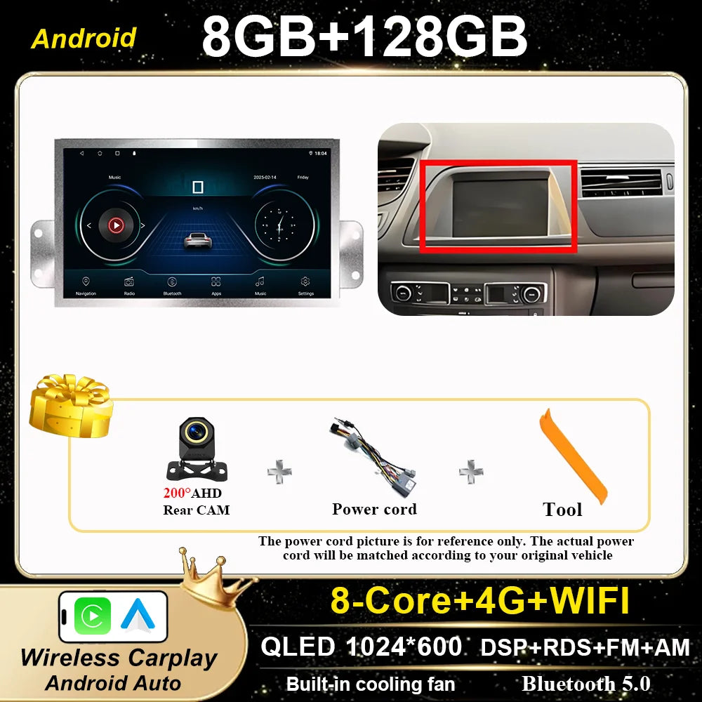7 Inch For Citroen C5 X7 III Car Multimedia Player GPS Navigation NO 2Din Stereo Radio Wireless Carplay WIFI Car Accessories 4G CM World