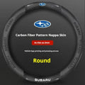 For Subaru Brz Wrx Xv Ascent Forester Outback Impreza Legacy Car AntiSlip Carbon Fiber Leather Ultrathin Steering Wheel Cover CM World