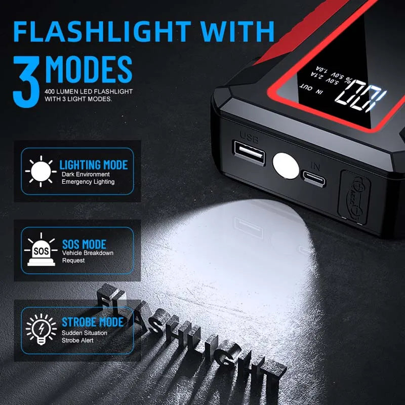 GKFLY 4000A Car Jump Starter Power Bank Portable 12V Car Battery Emergency Boosters Starting Device Car Starter 2026 New Arrival