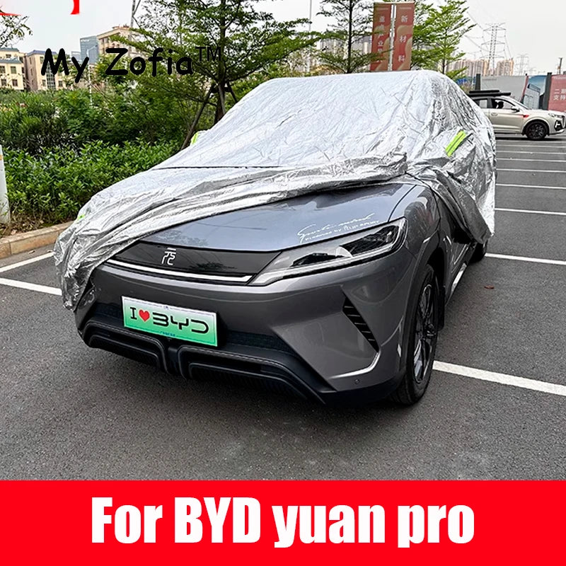 For BYD ATTO 2 YUAN UP YUAN PRO 2024 2025 Full Car Covers Outdoor Sun Anti UV Rain Snow Dust Protection Oxford Cloth Car Mobile World