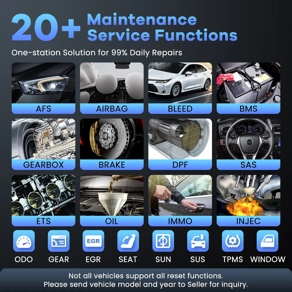 MUCAR 682 Auto OBD2 Scanner Lifetime Free Update Full System Clear Code Bidirectional Control 20 Reset CANFD Car Diagnostic Tool Car Mobile World