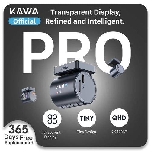 2K KAWA MINI 3 Pro Cameras for Car DVR Tiny Dash Cam 24 Parking Auto Video Recorder WiFi APP Voice Control Car dashcam Car Mobile World