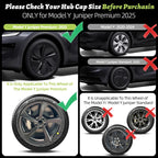4PCS 19inch Wheel Cap for Model Y Juniper 2025-2026 Arachnid Car Performance Cap Automobile Wheel Cap Design for Tesla Hubcaps CM World