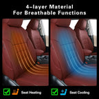 EKR Rav4 Car Seat Covers Custom Fit for Toyota Rav4 2019-2025 LE/XLE Premium/Limited Waterproof Faux Leather Car Seat Cover Protect Full Set for SUV