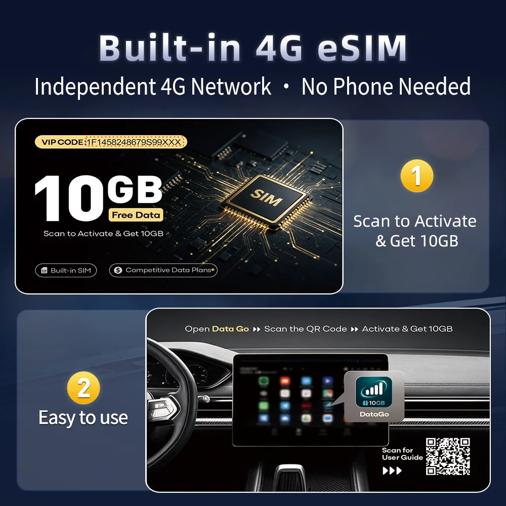 Imagebon M80 11.4' 4G Android 15 Dashcam Wireless CarPlay Android Auto 8-Core GPS Split Screen Parking Monitor ESIM Car Stereo