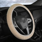 37-39cm Car Steering Wheel Cover, Universal Anti-Slip Auto Steering Wheel, Fluffy Steering Wheel Cover, Soft Plush Auto Interior CM World