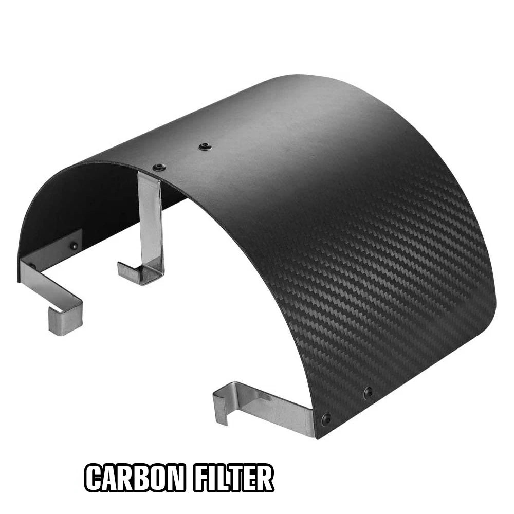Universal Air Intake Filter Heat Shield Cover Car Cold Cone Sport Air Filter Cover For 2.5" TO 3.5" Cone Filter Neck Heat Shield