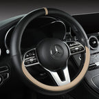 All-Nappa Leather Steering Wheel Cover Leather Steering Cover All-season Universal Breathable Car Handle Protective Case CM World