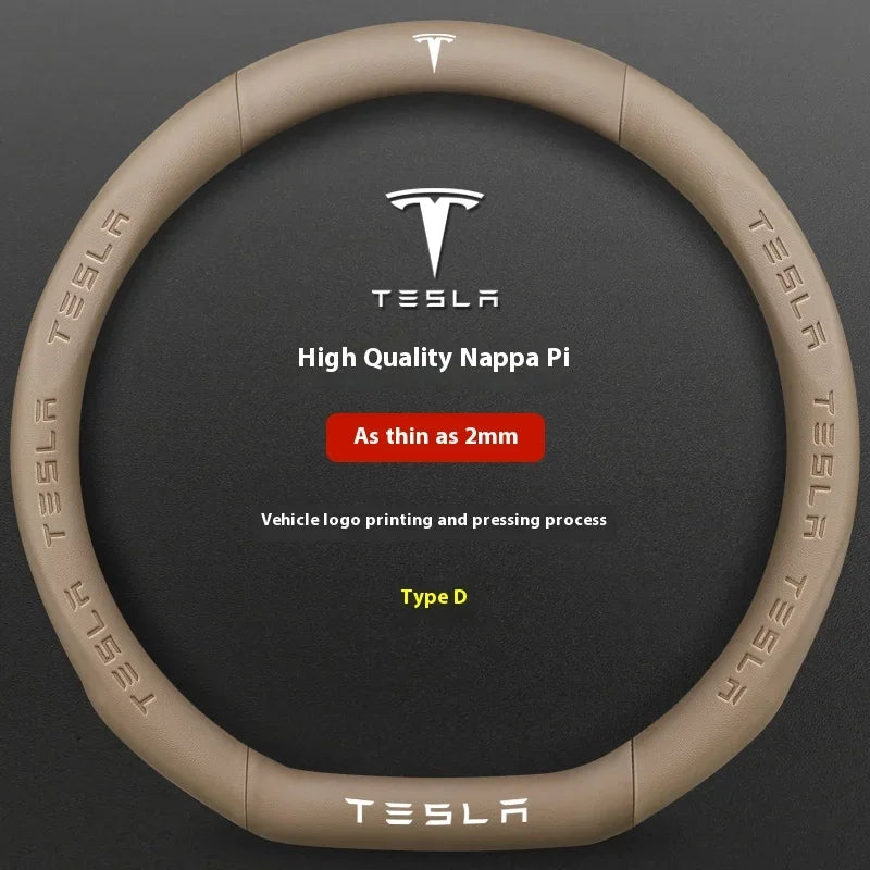 Car Steering Wheel Cover for Tesla Model 3 Model S Y X Roadster 2019-2025 Auto Interior Steering Wheel Accessories Anti-Slip