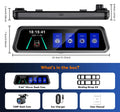 4-Channel Rearview Mirror Dash Camera 360° Recording Car DVR Interior WiFi App 1080P Night Vision 24H Parking Monitor Car Mobile World