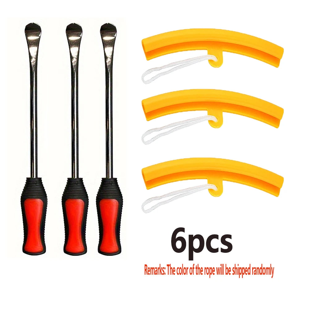 3/6/12pcs Rim Protector Tire Changing Lever Tools Auto Spoon Tire Kit Motorcycle Bicycle Tire Changing Levers CM World