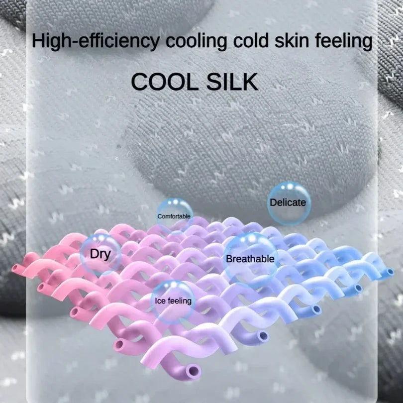 Car Cushion Summer Cool Cushion Ice Silk Seat Cover Cars Cushion Seasonal Universal Cool Cushions Cool slick Car Mobile World