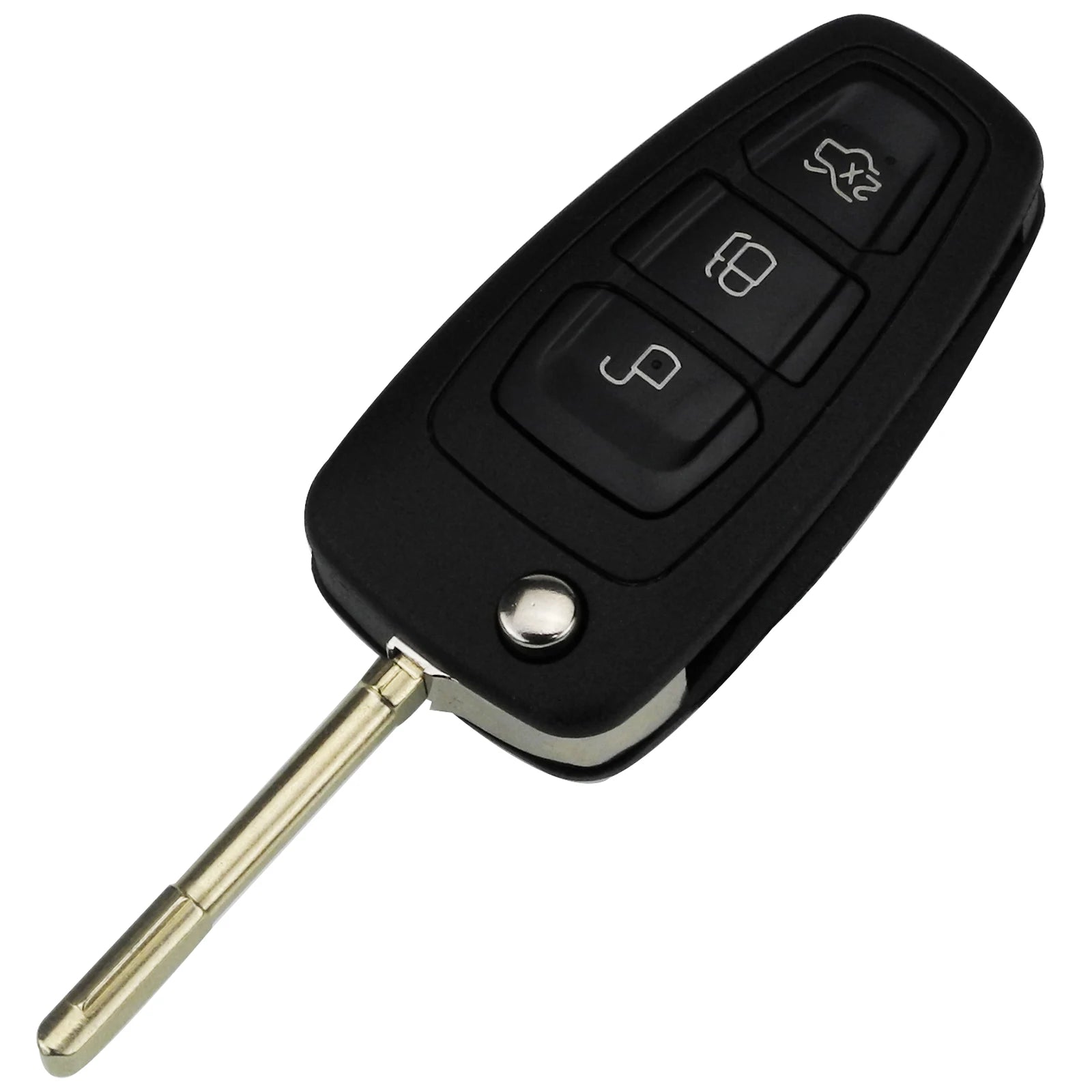 jignyuqin 10pcs Flip Remote Key Case Shell 2/3 Button for Ford Ranger Focus Fiesta Mondeo HU101/FO21 Key Blade Key Case CM World