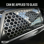 1Set Large Matte Black Honeycomb Pattern Car Stickers Van Decals Waterproof DIY SUV Window Side Body Craetive Sunshade Car Film