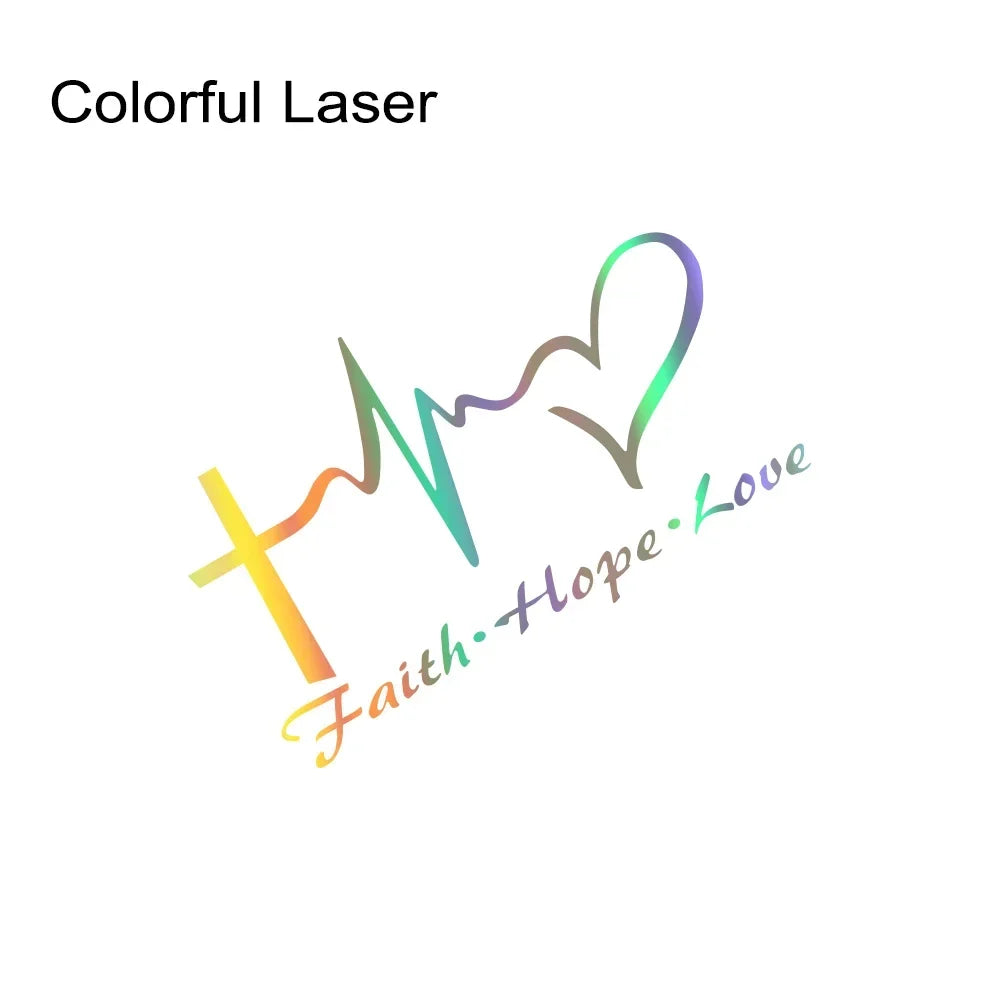 Universal Car Stickers PVC Decoration Love Jesus Cross Graphic Style Vinyl Film Decal Tuning Auto Accessories Fit For All Models Car Mobile World