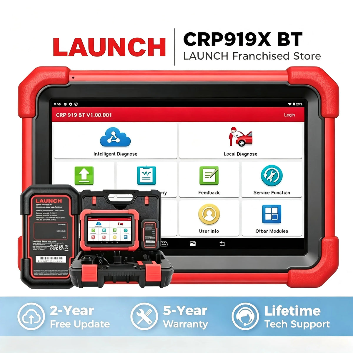 LAUNCH X431 CRP919X BT Diagnostic Tools OBD2 Scanner Automotive Code Reader ECU Coding Diagnosis OBD Scan 2026 New Version