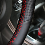 OEM Style For Suzuki Grand Vitara 2007 2008 2009 2010 2011 - 2013 Microfiber Leather Car Steering Wheel Cover Auto Accessories CM World