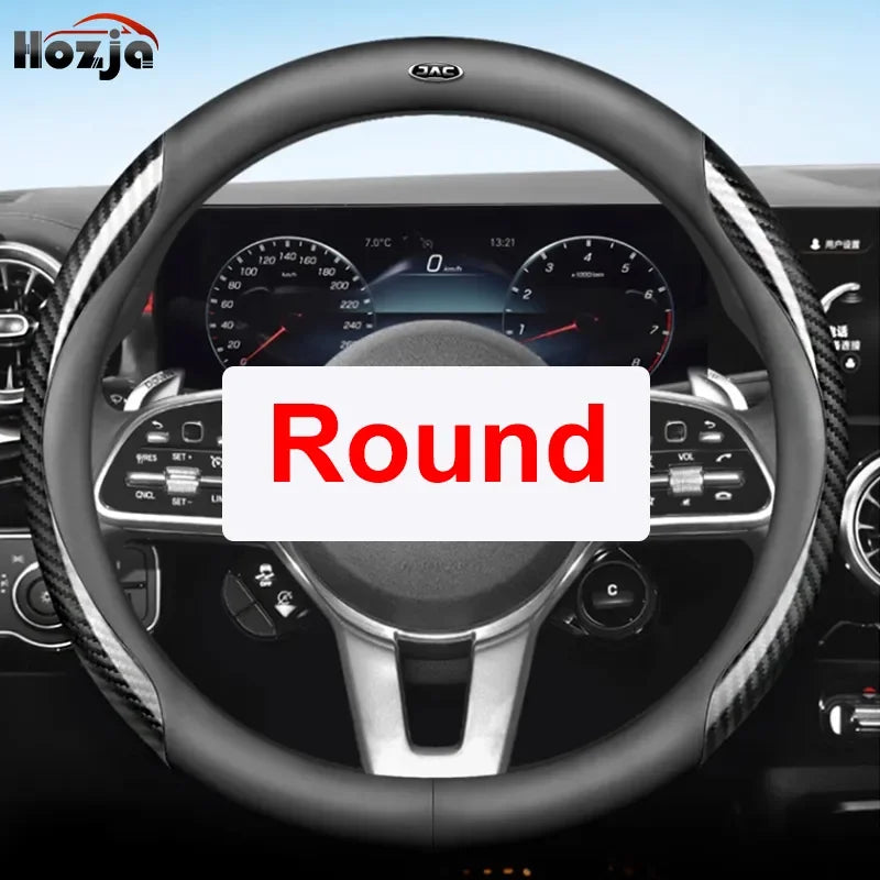 Car Steering Wheel Cover for JAC 2 4 8 J7 J8 JS2 JS8 JS4 JS6 T8 T9 Sunray 2024 2025 Accessories