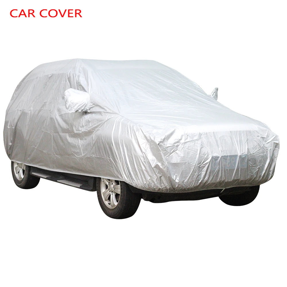 SUV Car Cover Sunshade Outdoor Sun Rain Snow Cover Anti UV Scratch Resistant Dustproof Car Accessories Universal CM World
