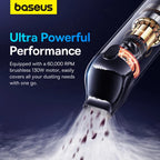 Baseus A5 16000Pa Wireless Car Vacuum Cleaner Powerful Portable Handheld Automotive Mini Vacuum Cleaner for Car Home PC Machine Car Mobile World