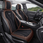 Luxury Suede Leather Car Seat Cover Full Set Non Slip Seat Cushion Car Accessories Interior Universal Car Seat Protective Covers CM World