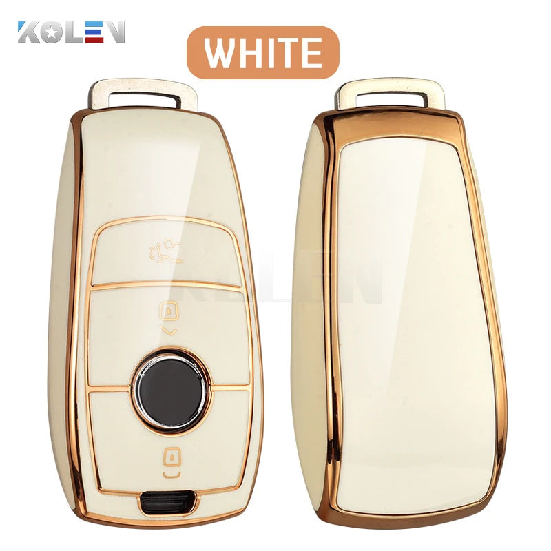 Fashion TPU Car Remote Key Case Cover Shell For Mercedes Benz A C E S G Class GLC CLE CLA GLB GLS W177 W205 W213 W222 X167 AMG CM World