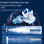 Car Fan  3-speed Car Seat Back Cooling Fan USB Charge Dual Head Fan 360 Degree Rotation Neck Cooler for Summer Car Accessories CM World