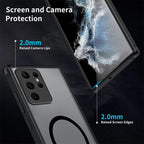 Stylish Magnetic Matte Phone Case for Samsung Galaxy S26 S25 S25FE S25edge S24 S23 S21 S20 FE Plus Ultra Hard Case Shock Proof