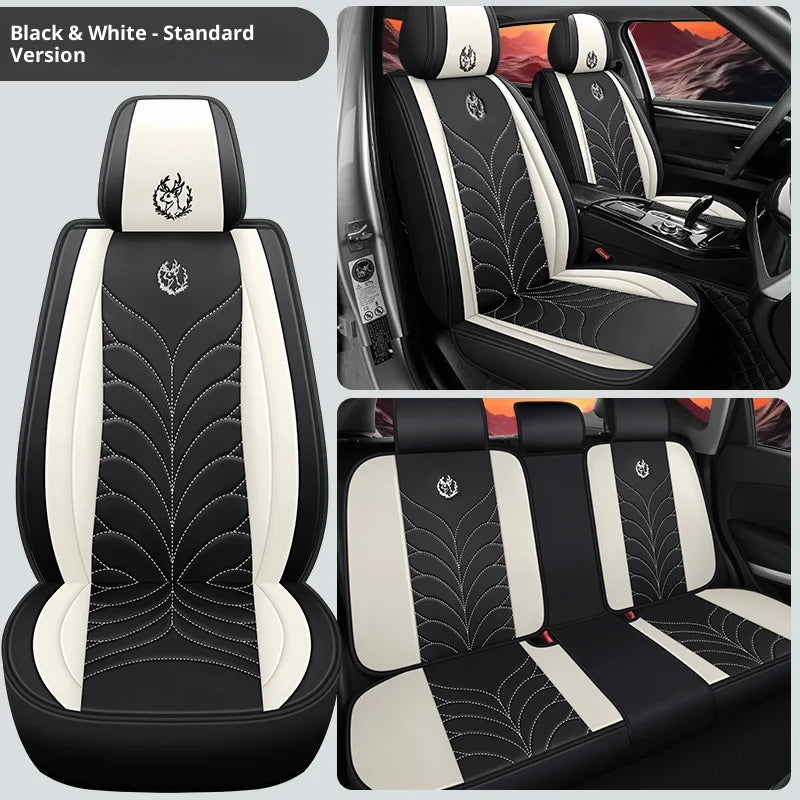 Five-seat universal car seat covers, available in multiple colors, durable and easy to install, suitable for most vehicles. CM World