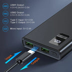 Lenovo Original 500000mAh Powerbank External Spare Battery Portable Charger For iPhone Samsung Super Fast Charging PowerBank
