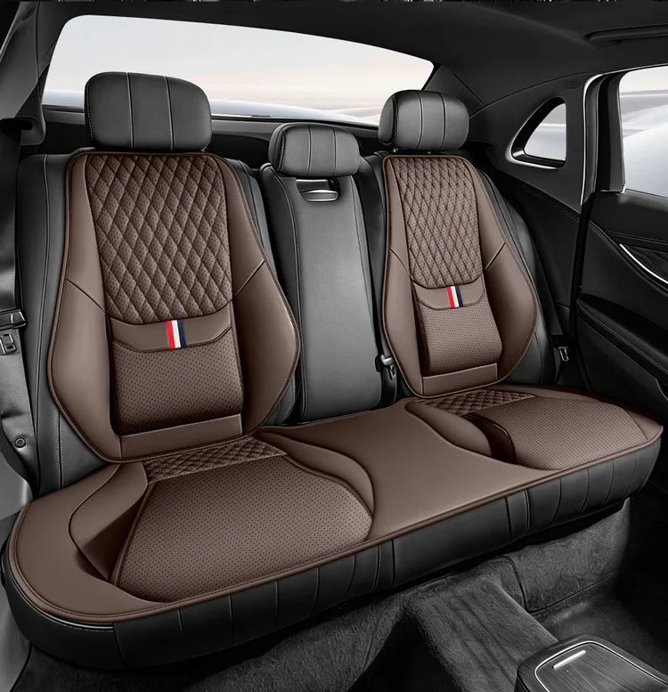 Universal Ergonomic Car Seat Cover Built-in 6cm Lumbar Support and Leg Bolster Breathable SUV Sedan Cushion Car Seat Protection
