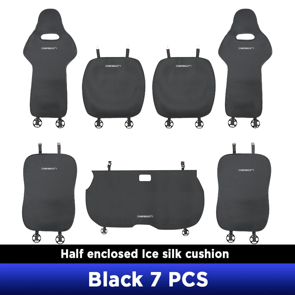 For BYD DOLPHIN MINI BYD SEAGULL 2024 2025 Four Seasons Car Seat Cover Breathable Ice Silk Car Seat Cushion Protector Pad