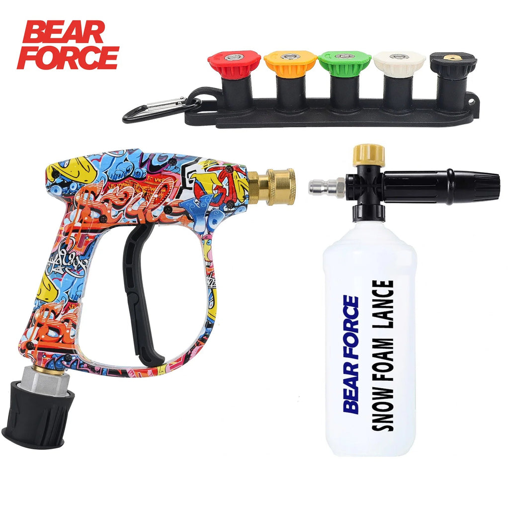 Pressure Washer Water Gun for Car Cleaning Hose Connector For Karcher Nilfisk Parkside Bosch Quick Connector Nozzles CM World