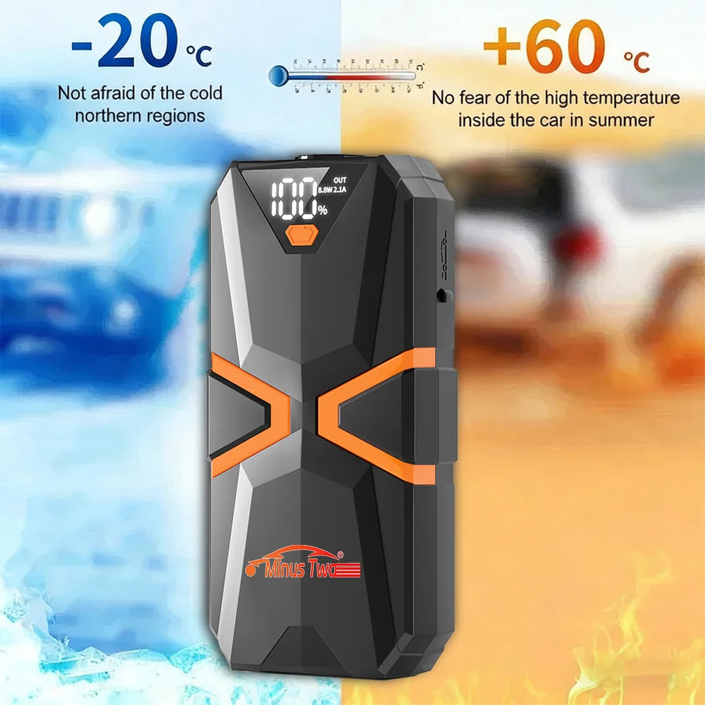 2000A Car Jump Starter Big Power Bank Car Battery Booster 12V Car Starting Device for Petrol 6.0L Diesel 5.0L
