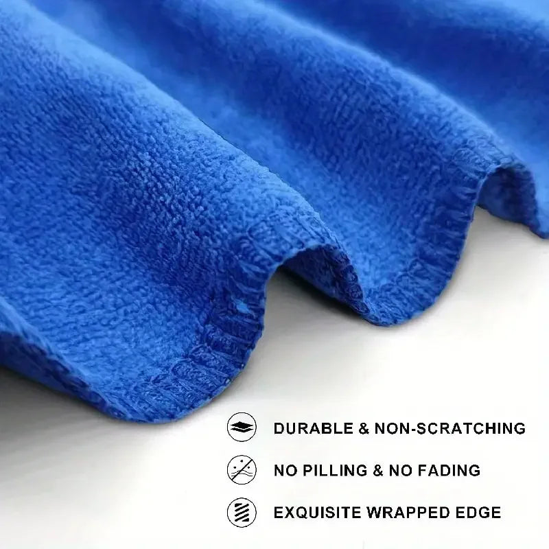 5/100PCS Microfiber Towels Car Wash Drying Cloth Towel Household Cleaning Cloths Auto Detailing Polishing Cloth Home Clean Tools CM World