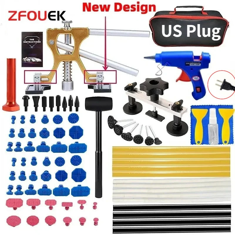 Car Dent Zoposon Repair Tools EU/US Glue Gun Paintless Dent Repair Kit Automotive Dent Remover Suction Auto Dent Puller Tool
