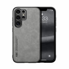 Luxury Leather Ultra Thin Phone Case For Samsung Galaxy S26 S25 S24 S23 S22 S21 Ultra Plus Silky Feel Soft Cover For Car Holder