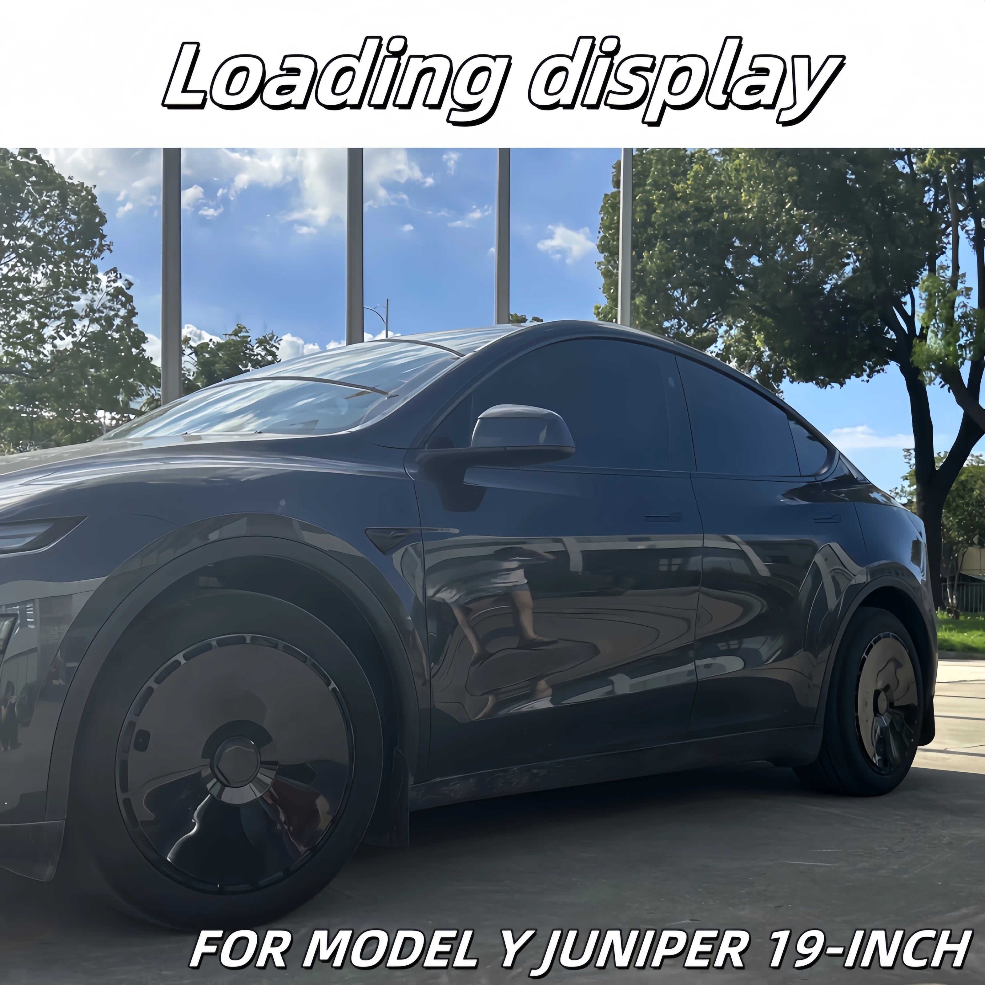 4PCS HubCap 19 Inch Wheel Caps Automobile Performance Replacement Hub Cap Full Rim Cover Accessories For Tesla Model Y Juniper CM World