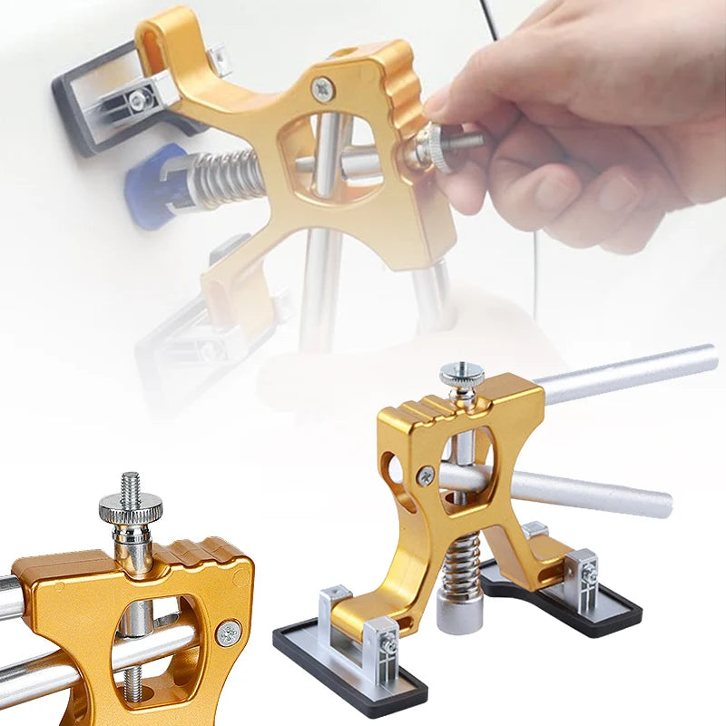 Car Dent Puller Kit Paintless Dent Golden Lifter Suction Cup Bridge Puller Dent Remove Tool Hail Damage Refrigerator Door Repair CM World